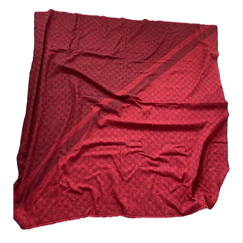 Gucci GG Monogram Wool Scarf